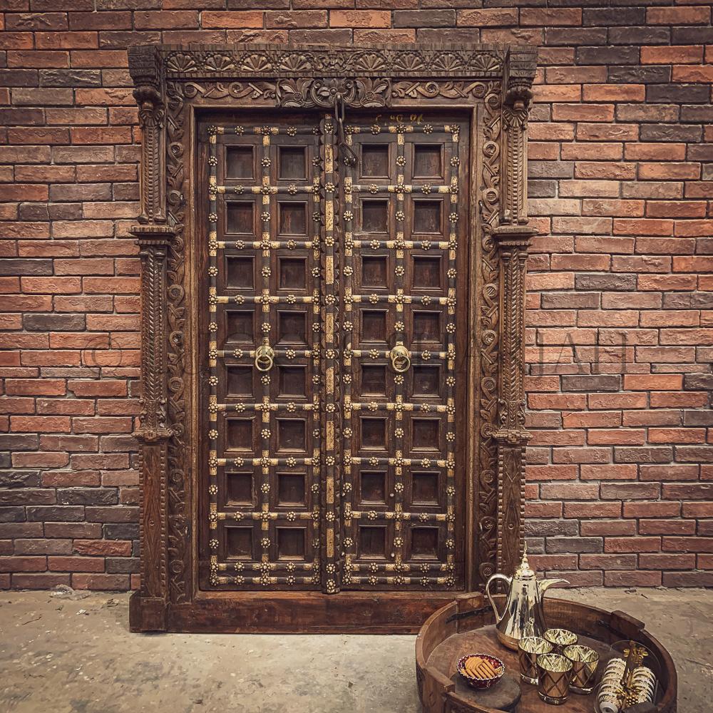 Antique porte indien